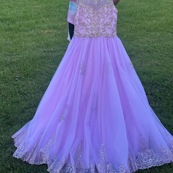 Elegant Lavender Kids Dress